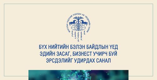 Бүх нийтийн бэлэн байдлын үед эдийн засаг, бизнест учирч буй эрсдэлийг удирдах санал
