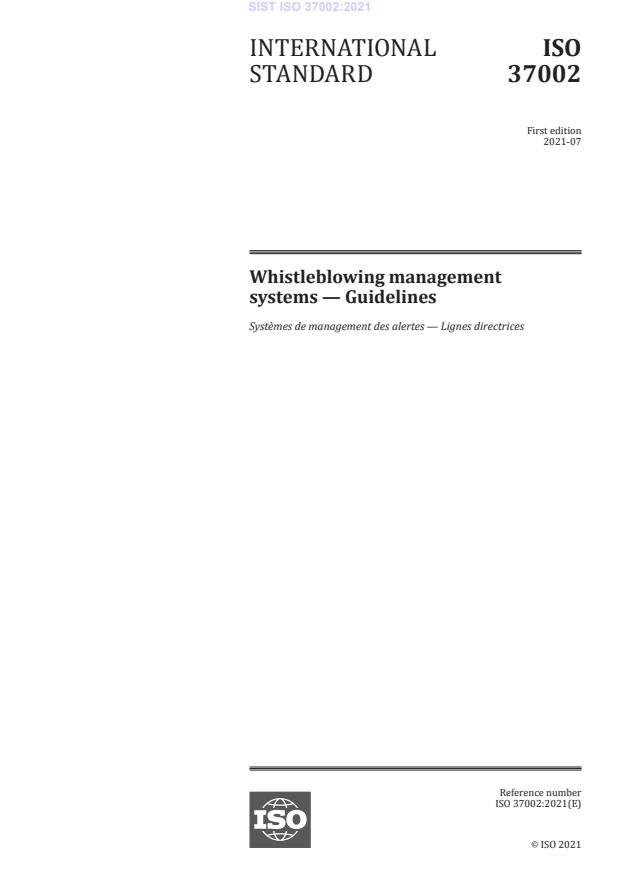 ISO 37002:2021(en) Whistleblowing management systems — Guidelines