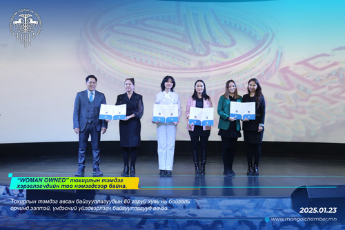 “WOMAN OWNED” ТОХИРЛЫН ТЭМДЭГ ХЭРЭГЛЭГЧДИЙН ТОО НЭМЭГДСЭЭР БАЙНА
